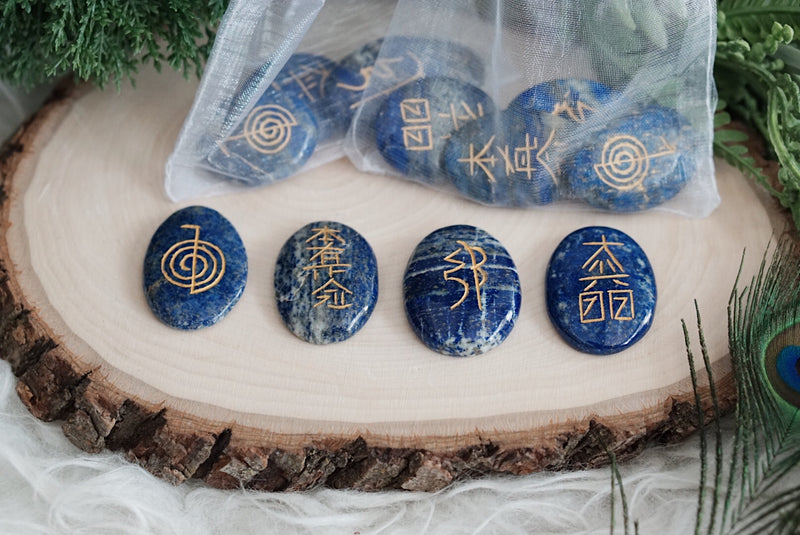 Crystal Palm Stone Reiki Healing Kits