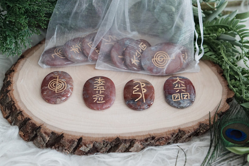 Crystal Palm Stone Reiki Healing Kits