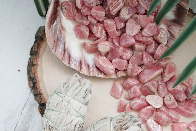 Tumbled A-Grade Rhodochrosite for Emotional Release