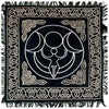 Black Altar Cloth with Metallic Design - Various Styles