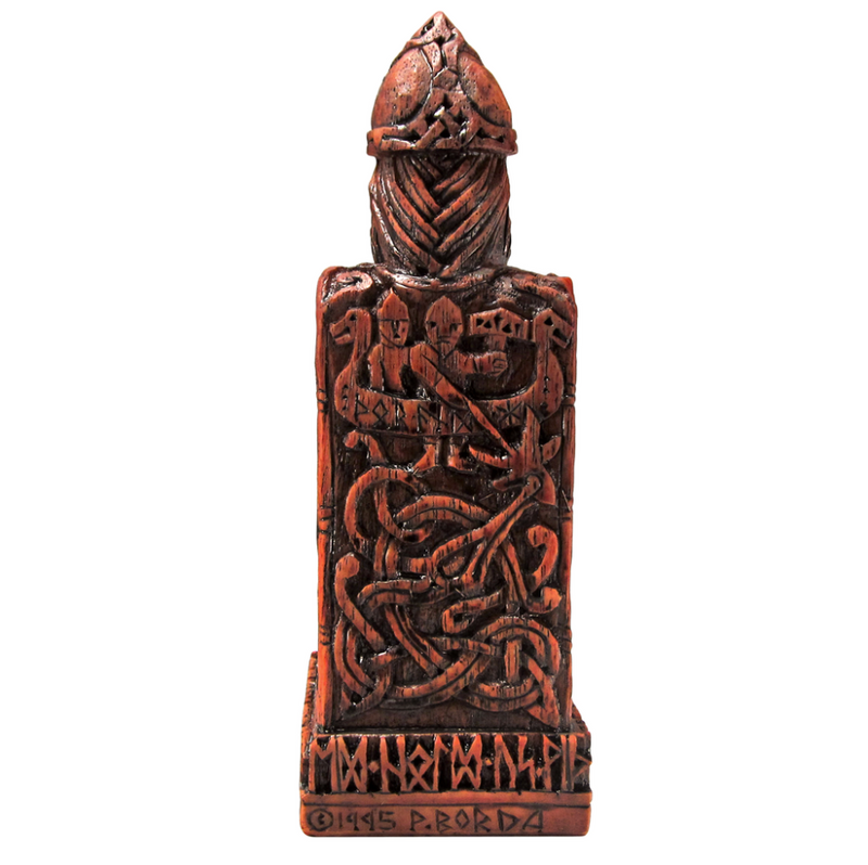 Thor with Hammer on Throne Statue - Various Colors