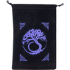 Embroidered Black Velvet Pouches - Various Designs