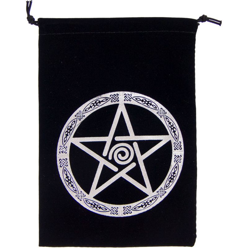 Embroidered Black Velvet Pouches - Various Designs