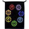 Embroidered Black Velvet Pouches - Various Designs