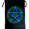 Embroidered Black Velvet Pouches - Various Designs