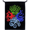 Embroidered Black Velvet Pouches - Various Designs