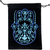 Embroidered Black Velvet Pouches - Various Designs