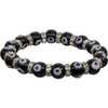 Glass Evil Eye & Rhinestone Stretch Bracelets - Various Colors