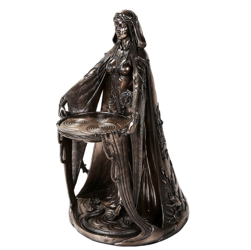 Cold Cast Bronze Danu Statue by Maxine Miller