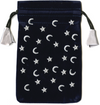 Velveteen Embroidered Drawstring Pouches - Various Styles