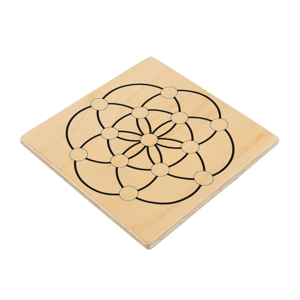Seed of Life Square Crystal Grid Base