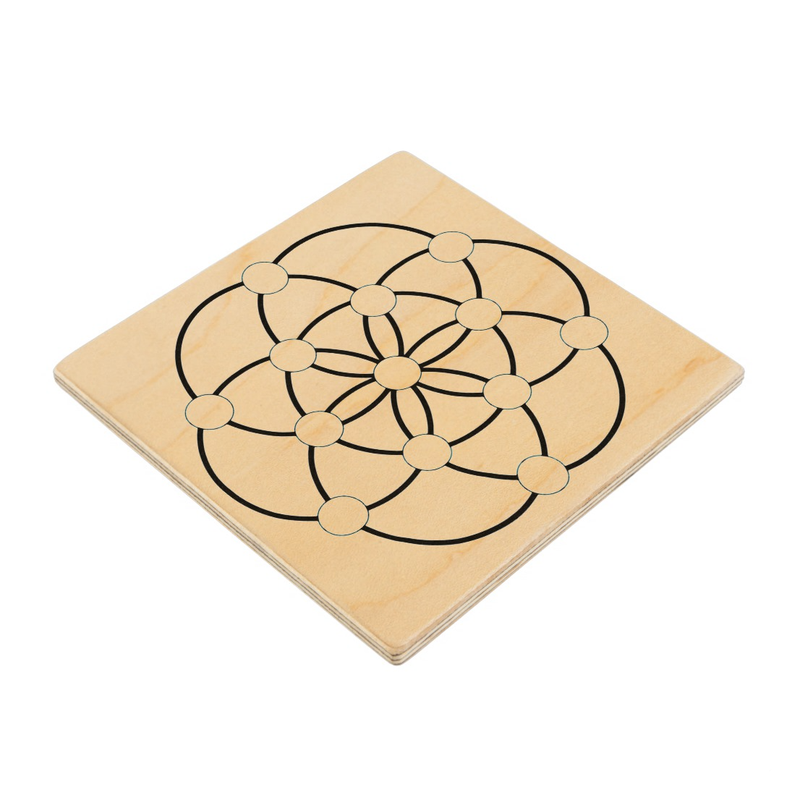Seed of Life Square Crystal Grid Base