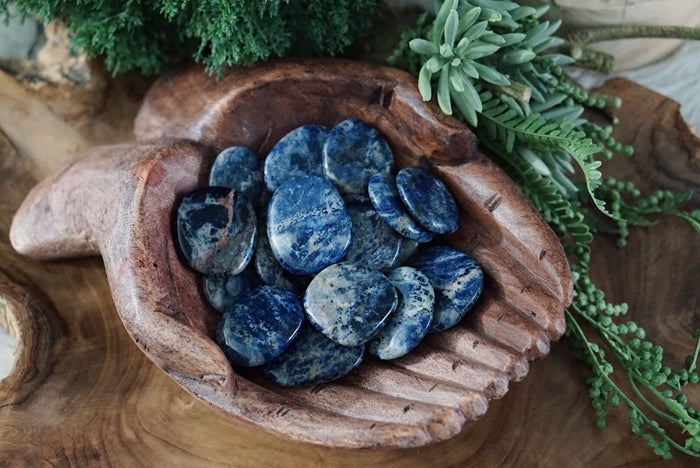 Sodalite Palm Stones for Mutual Understanding