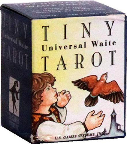 Tiny Universal Waite Tarot Keychain by Pamela Colman Smith and Mary Hanson-Roberts