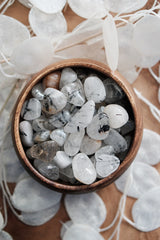 Tumbled Tourmalinated Quartz for Grounding & Balance
