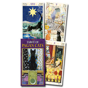 Tarot of Pagan Cats Mini Deck by Magdelina Messina & Lola Airaghi