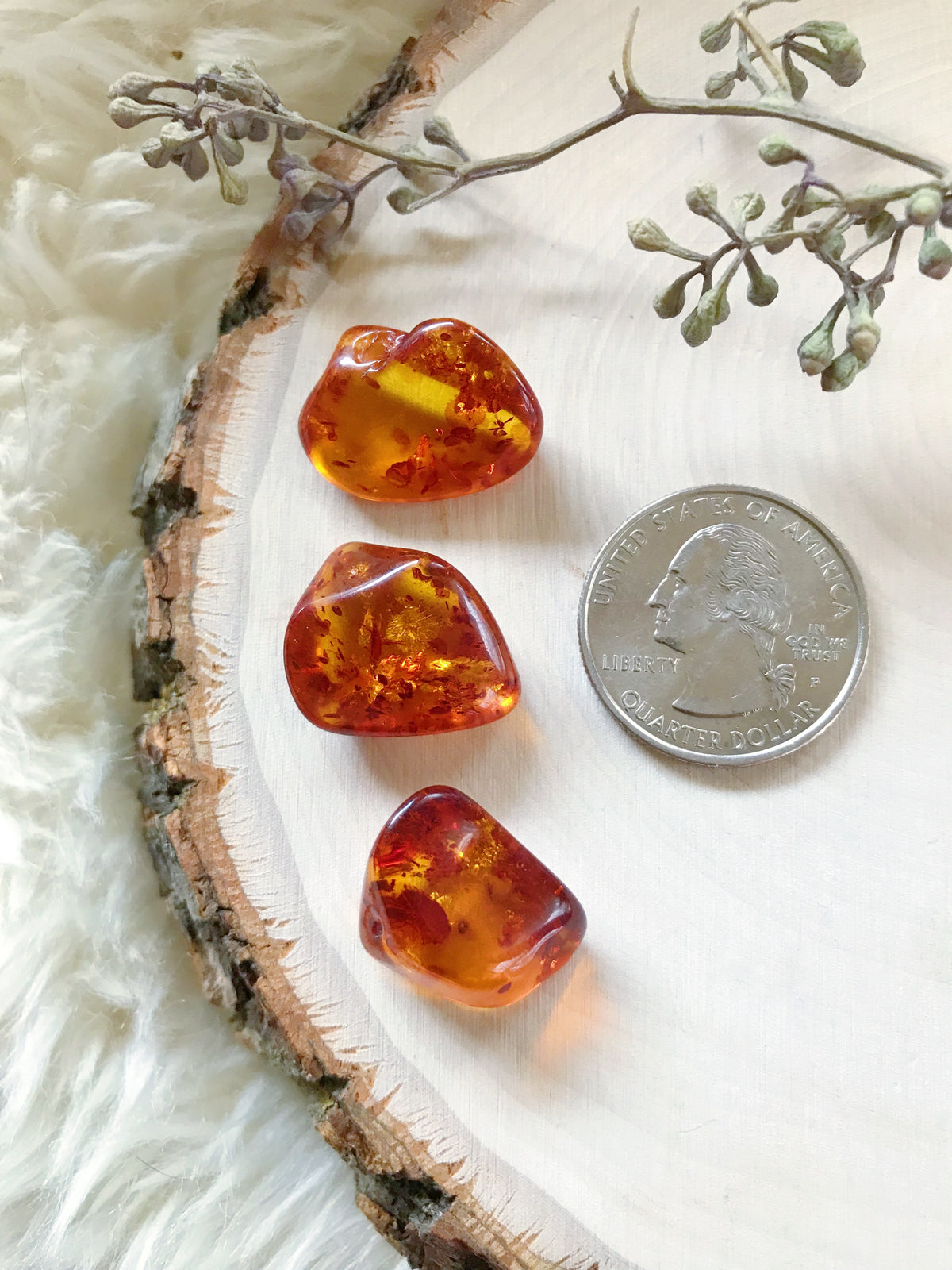 Tumbled Baltic Amber for Joy & Healing