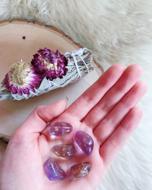 Tumbled Ametrine for Knowledge & Connection