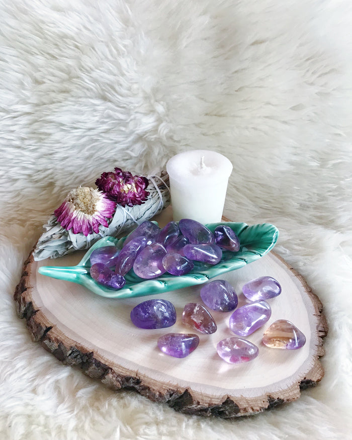 Tumbled Ametrine for Knowledge & Connection
