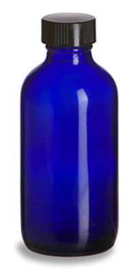 Glass Apothecary Bottle with Cap - Various Colors