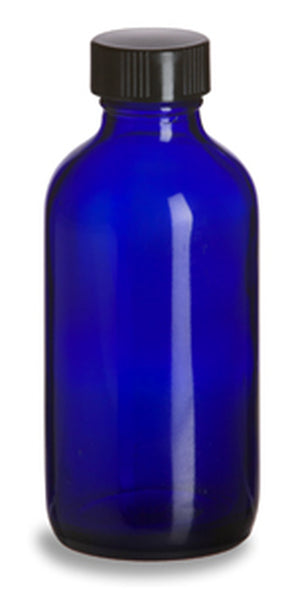 Glass Apothecary Bottle with Cap - Various Colors