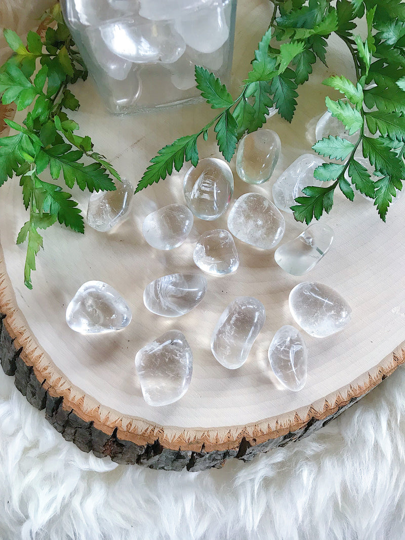 Tumbled Clear Quartz for Amplifying Energy & Intention