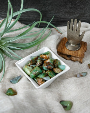Tumbled Chrysoprase for Compassion & Self-Reliance