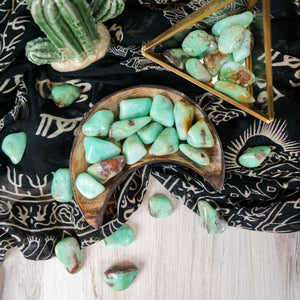 Tumbled Chrysoprase for Compassion & Self-Reliance