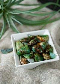 Tumbled Chrysoprase for Compassion & Self-Reliance
