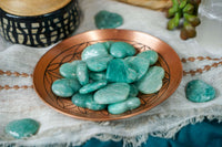 Amazonite Heart Carvings for Inner Peace