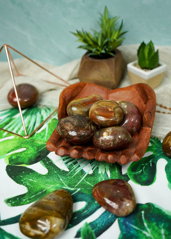 Carnelian Palm Stones for Creativity & Energy