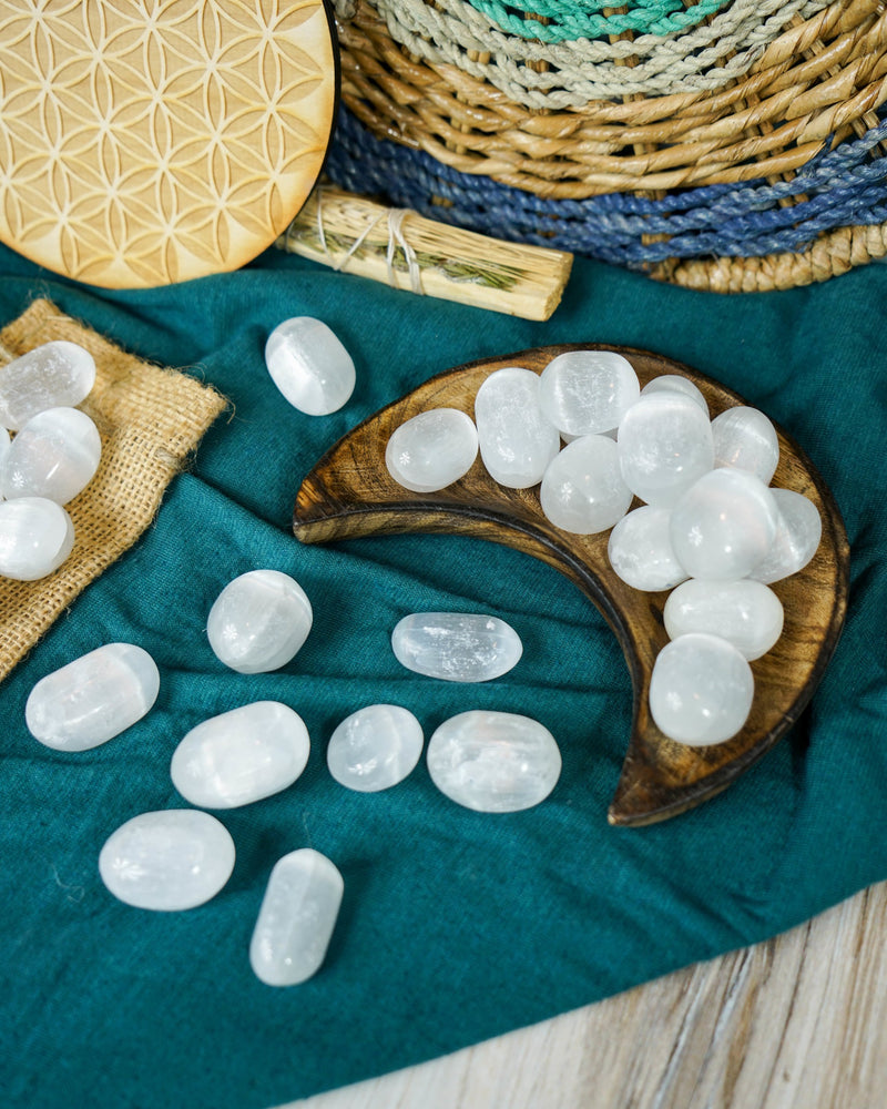 Tumbled Selenite for Cleansing & Purification