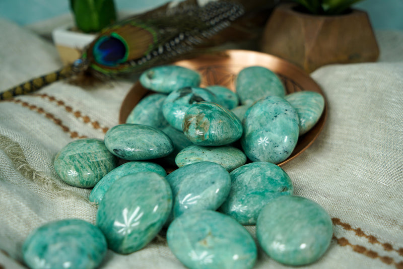 Amazonite Palm Stones for Inner Peace