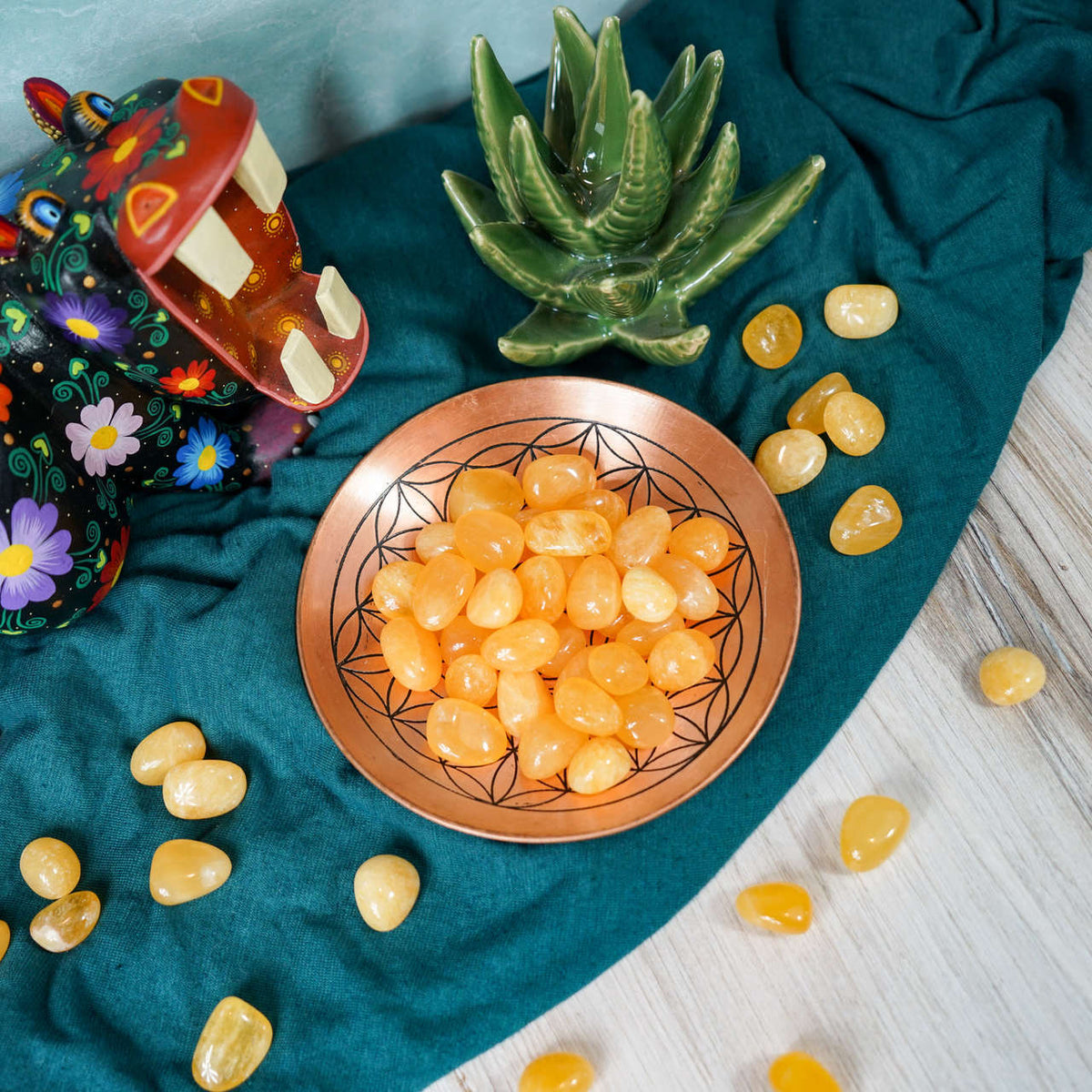 Tumbled Orange Calcite for Motivation & Soul Purpose
