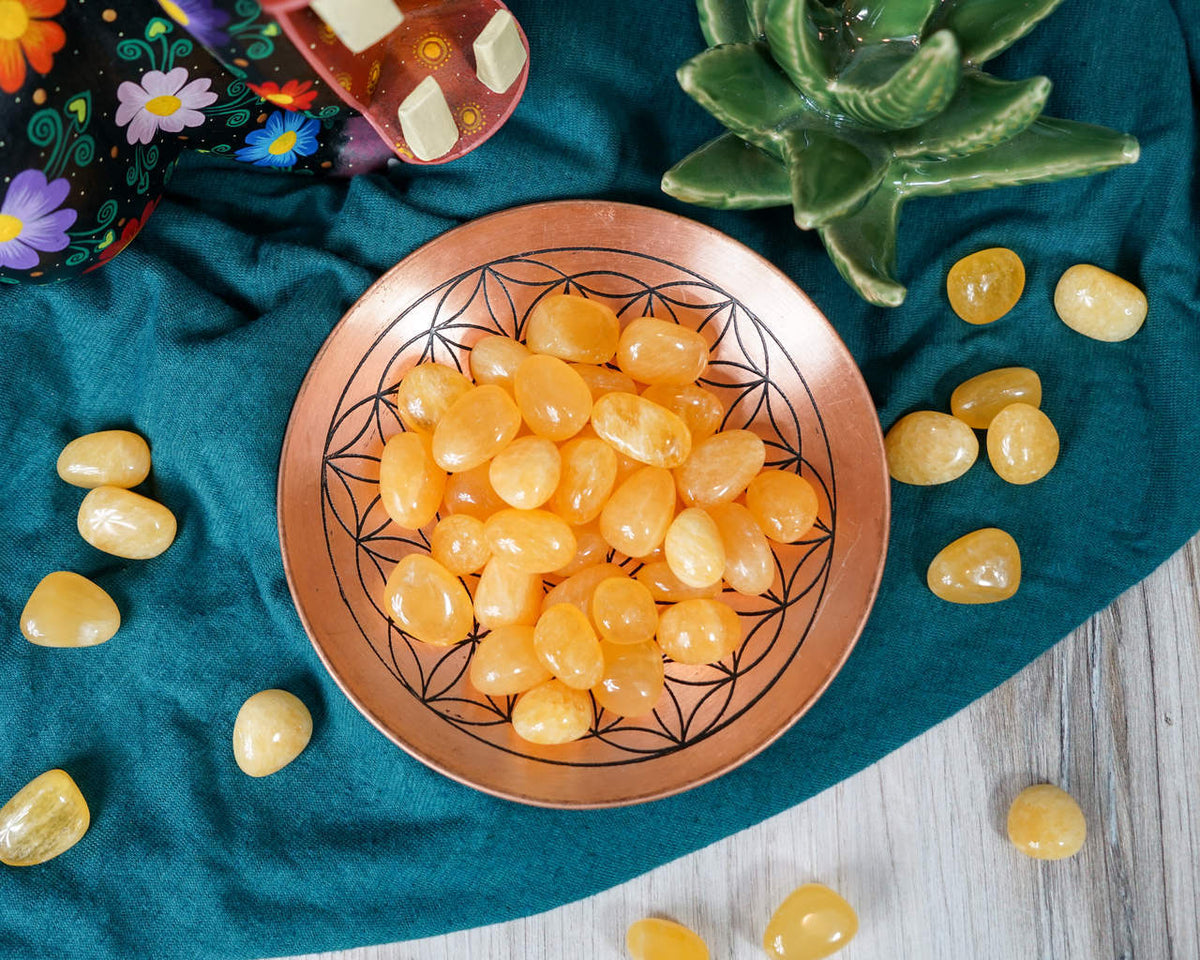 Tumbled Orange Calcite for Motivation & Soul Purpose
