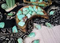Tumbled Chrysoprase for Compassion & Self-Reliance