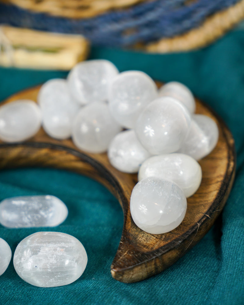 Tumbled Selenite for Cleansing & Purification