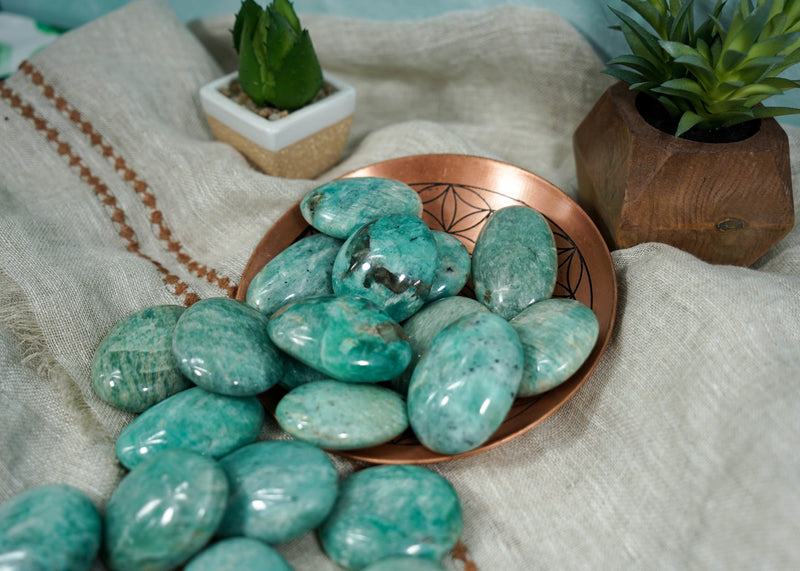 Amazonite Palm Stones for Inner Peace