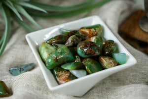 Tumbled Chrysoprase for Compassion & Self-Reliance
