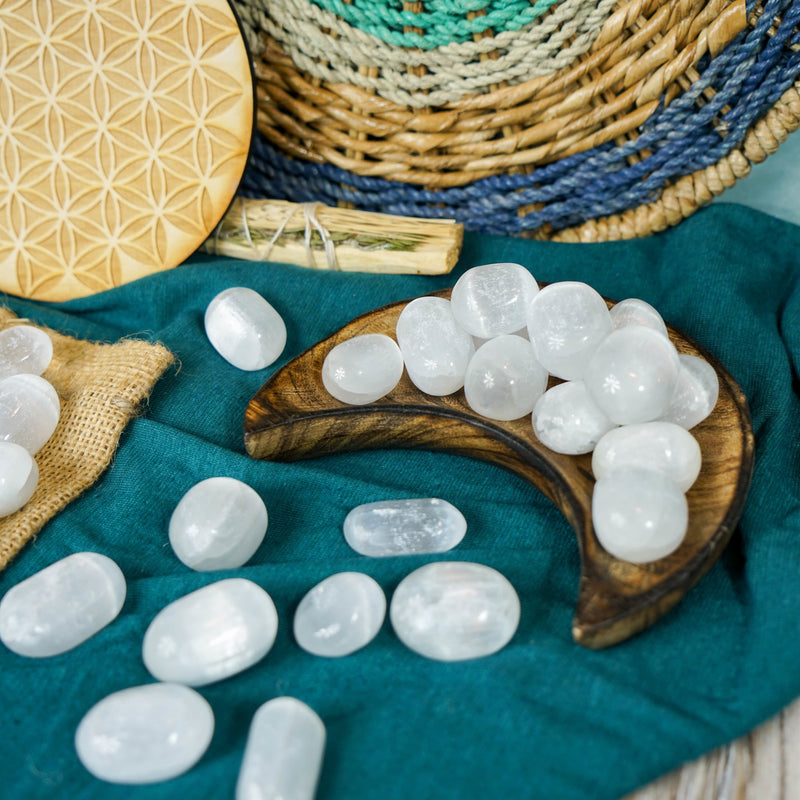Tumbled Selenite for Cleansing & Purification