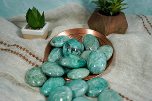 Amazonite Palm Stones for Inner Peace