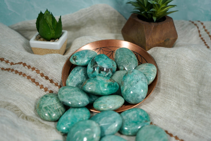 Amazonite Palm Stones for Inner Peace