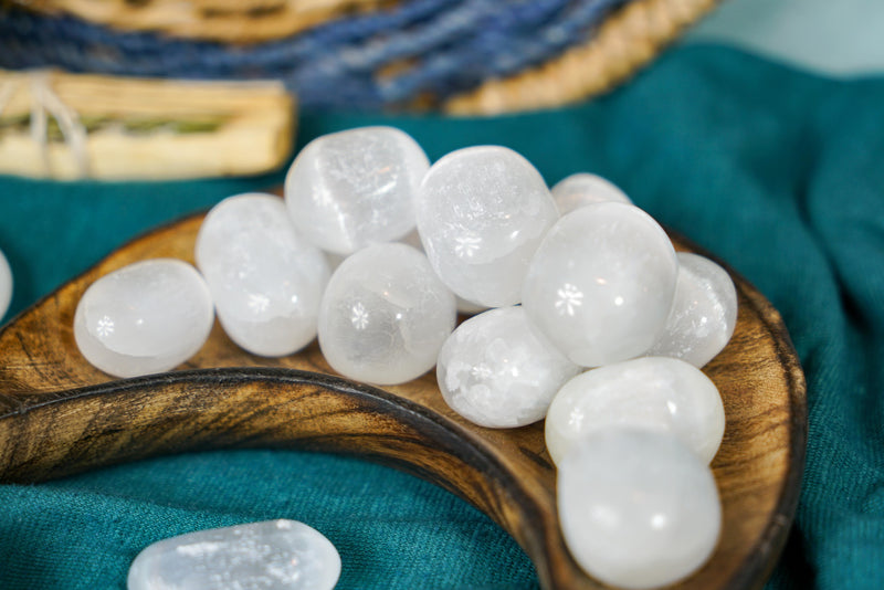 Tumbled Selenite for Cleansing & Purification