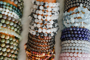 Gemstone Stretch Bracelets - Various Styles of Crystals