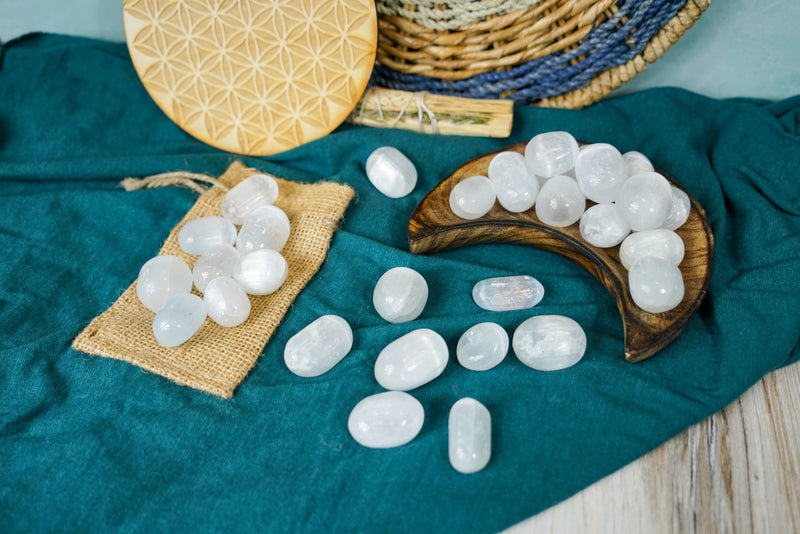Tumbled Selenite for Cleansing & Purification