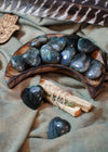 Labradorite Heart Carvings for Spiritual Beauty