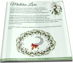 [FREE DOWNLOAD] Printable Mistletoe Lore Grimoire Page