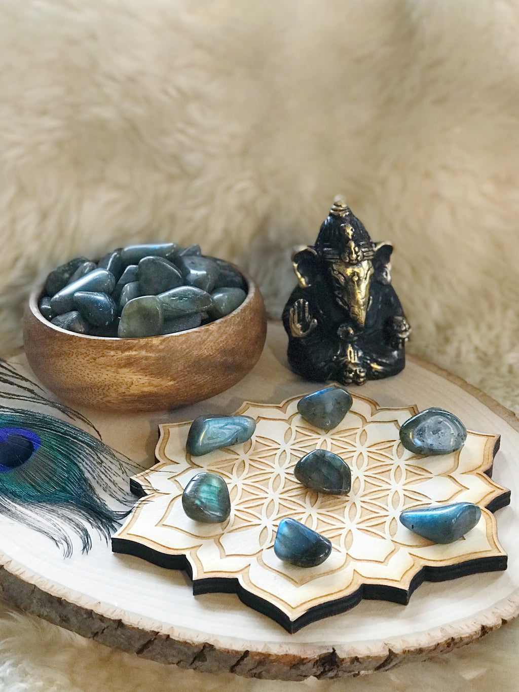 Tumbled Labradorite for Spiritual Beauty