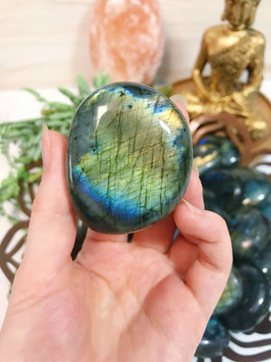 Labradorite Palm Stones for Spiritual Beauty