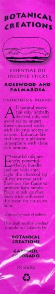Botanical Creations Stick Incense - Various Scents
